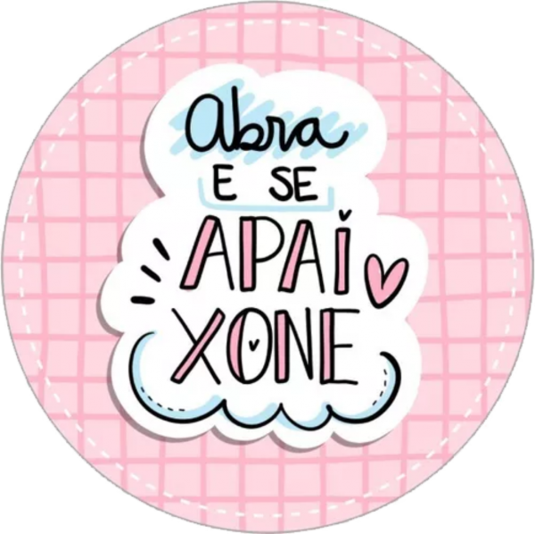 50 Etiquetas Redondo 3x3cm Adesivo Frases Prontas Promoção