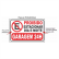 Placa Sinalização Proibido Estacionar Garagem 24h
