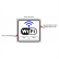 Placa Sinalização Wifi 15x15cm