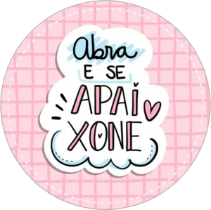 50 Etiquetas Redondo 3x3cm Adesivo Frases Prontas Promoção Adesivo Vinil 3x3cm  Brilho  