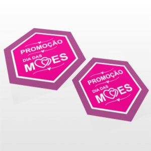 Adesivo para Vitrine Dia das Mães  4 Adesivos Dia das Mães 29,5x34,5cm  Brilho  