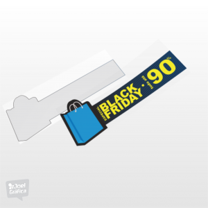 Adesivo para Vitrine Liquidação Black Friday  120x42cm  Vinil Brilho  