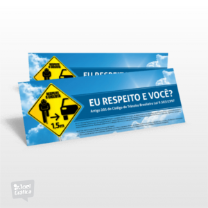 Adesivo Parachoque  11x30  Vinil Brilho  